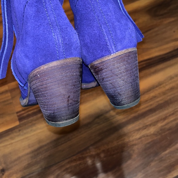 Acne Studios Cobalt Suede Pistol Boots - Picture 6 of 10